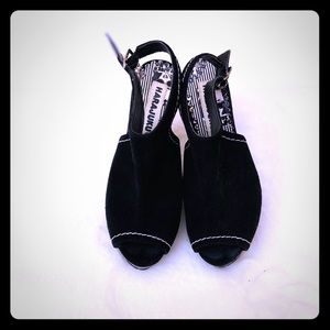 Harajuku Lovers Suede Heels
